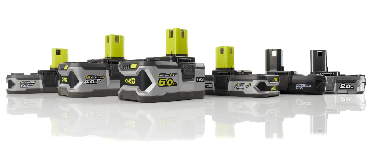 Ryobi Tools Uk Six Battery Sizes For All Your Needs